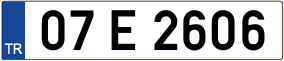 Truck License Plate
